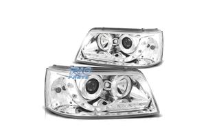 FARI VOLKSWAGEN VW T5 03-09 LUCE DIURNA FONDO CROM