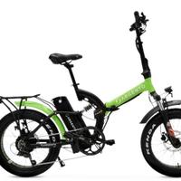 Fat-bike Argento Bi-Max S 250w nero/verde