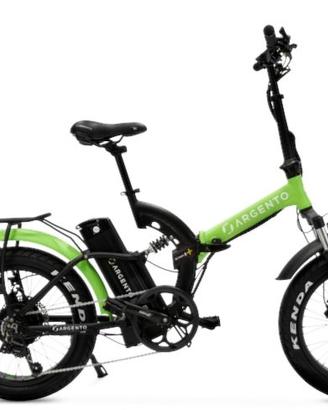 Fat-bike Argento Bi-Max S 250w nero/verde
