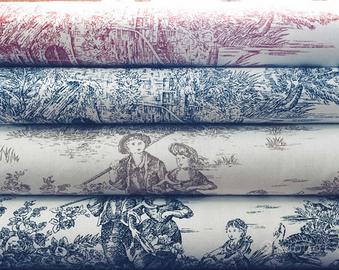 Toile de Jouy per Tovaglie Tende Arredo