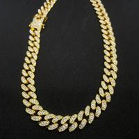 Collana Cuban Chain Iced Out - 18,5" / 12mm  GOLD