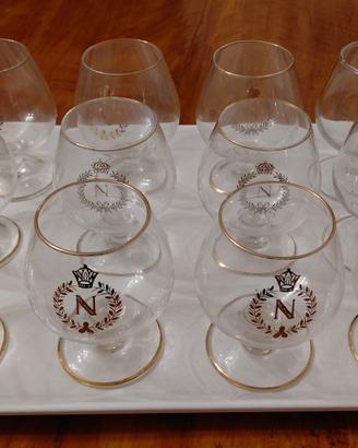12 bicchieri da cognac stile Napoleon