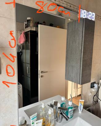 Specchio bagno con luce led