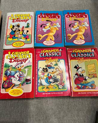 6 fumetti i grandi classici disney