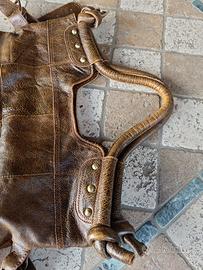 borsa artigianale unisex in vera pelle