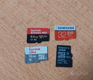MicroSD SanDisk Extreme PRO 64GB + altre
