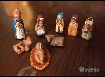 mini presepe in terracotta  peruviano 