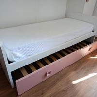 Letto singolo con letto contenitore