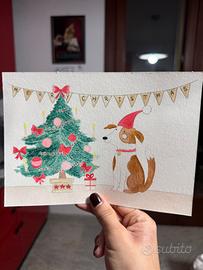 Disegno acquerello natalizio
