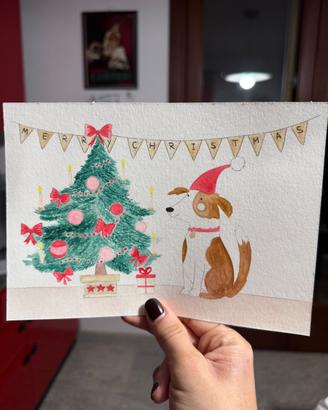 Disegno acquerello natalizio