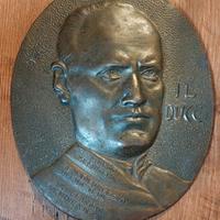 Placca da muro originale  Mussolini