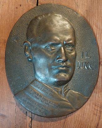 Placca da muro originale  Mussolini