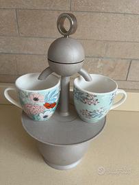 Caffettiera 2 tazze papalina in alluminio