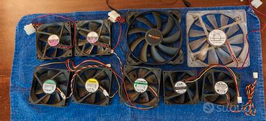 LOTTO 12 Ventole per Case PC FAN Varie Misure