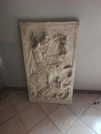 Bassorilievo San Giorgio e il Drago  in gesso