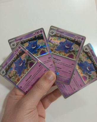 4 x Gengar holo mew 94/165 komiya Pokémon 151 ita