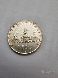 moneta 500 lire argento 