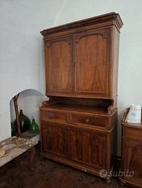 Coppia di Credenze Coordinate Stile Luigi Filippo