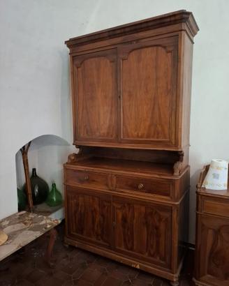 Coppia di Credenze Coordinate Stile Luigi Filippo