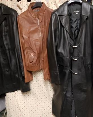 stock 11 giacche giubbotti in vera pelle donna uom