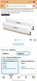 Crucial Pro RAM DDR5 32GB Kit(2x16GB) 6400MHz CL38