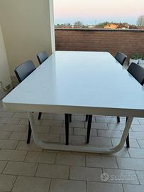 Set tavolo + 6 sedie da esterno