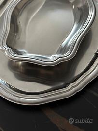Vassoio ovale acciaio inox anni 70