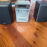 Stereo panasonic sa pm15 cd radio e cassetta