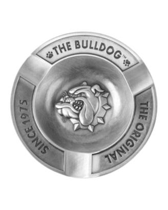 Posacenere The Bulldog in metallo con Logo in rili