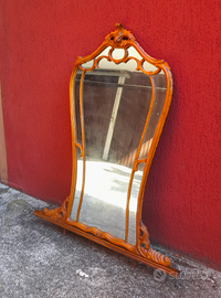 Specchiera vintage in legno stile barocco