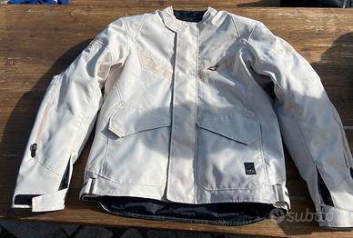 Giacca da moto bianca 4 stagioni Macna Raptor