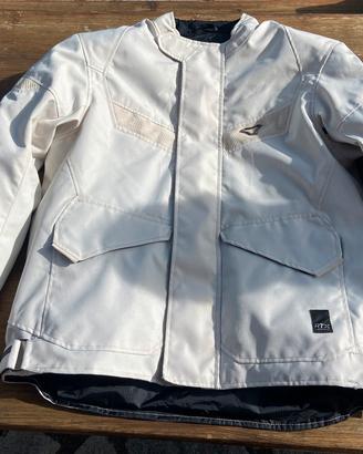 Giacca da moto bianca 4 stagioni Macna Raptor