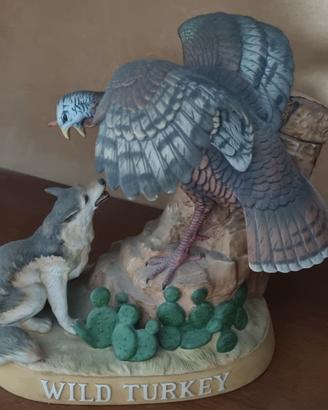 Wild Turkey rara ceramica da collezione 1986 piena