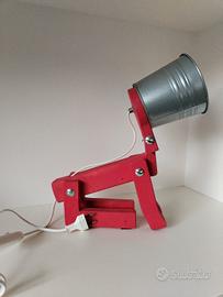 Lampada artigianale a forma di cane