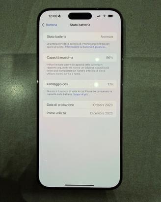 iPhone 15 pro Max 256gb come nuovo