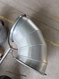 Curva bordata per aspirazione