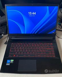 MSI GF63 Gaming Laptop i7 GTX1650 SSD 512GB 15.6”