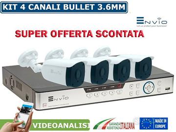 Kit videosorveglianza ahd dvr 4 canali 5mpx + 4 te