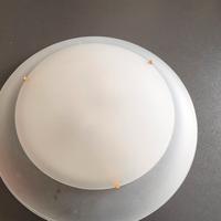 lampadario in vetro bianco 