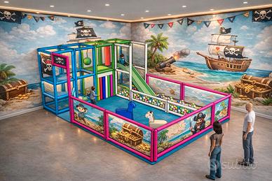 Mini Area giochi playground completa 6x4xh2,4mt