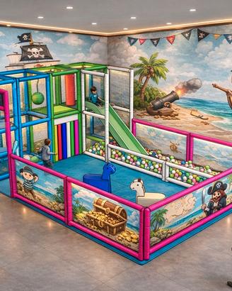 Mini Area giochi playground completa 6x4xh2,4mt