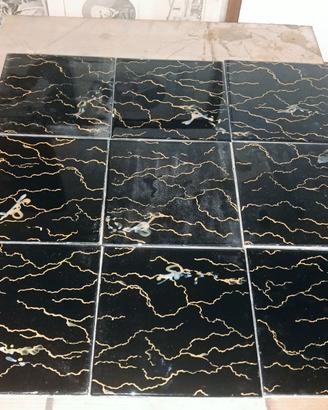 marmo art decò, nero marquinia, ceramica, paviment