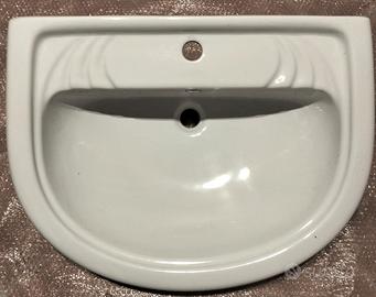 Lavabo in ceramica sospeso, colore bianco - nuovo