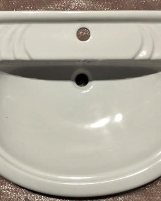 Lavabo in ceramica sospeso, colore bianco - nuovo