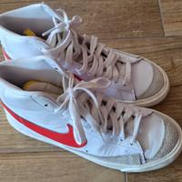 Nike Blazer Mid bianche/rosse tg 37.5 (US 6.5)