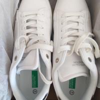 Sneakers pelle bianche