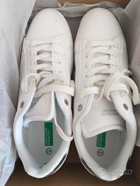 Sneakers pelle bianche