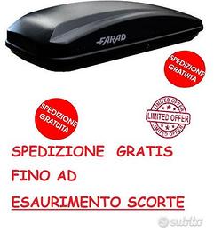 Box auto portabagagli Farad Crub 450 litri nero