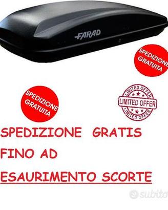 Box auto portabagagli Farad Crub 450 litri nero