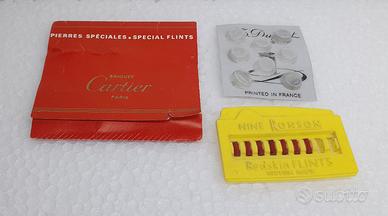 Lotto pietrine accendini Ronson Cartier Dupont